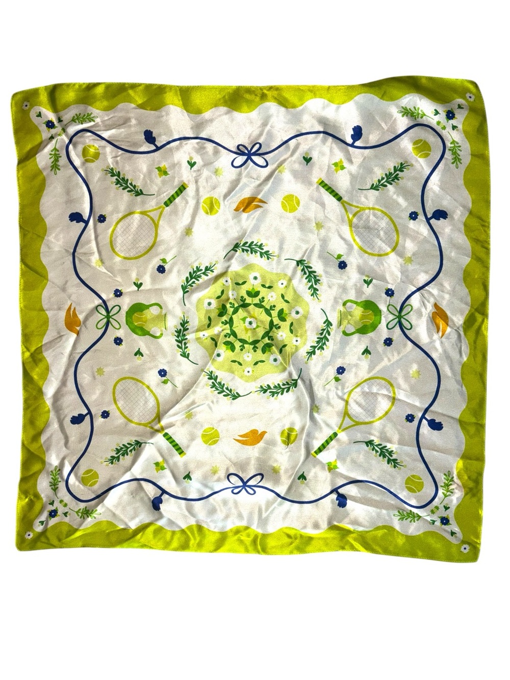NEW 100% Silk US Open 2026 Tennis Printed Scarf